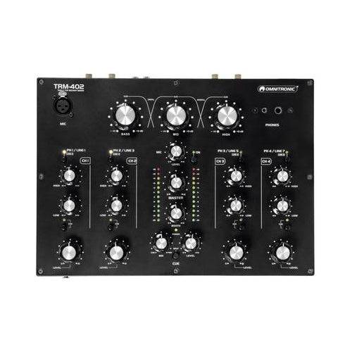 Omnitronic TRM-402 4-Kanaals DJ-Mixer, Model 10355930 4-Kanal-0