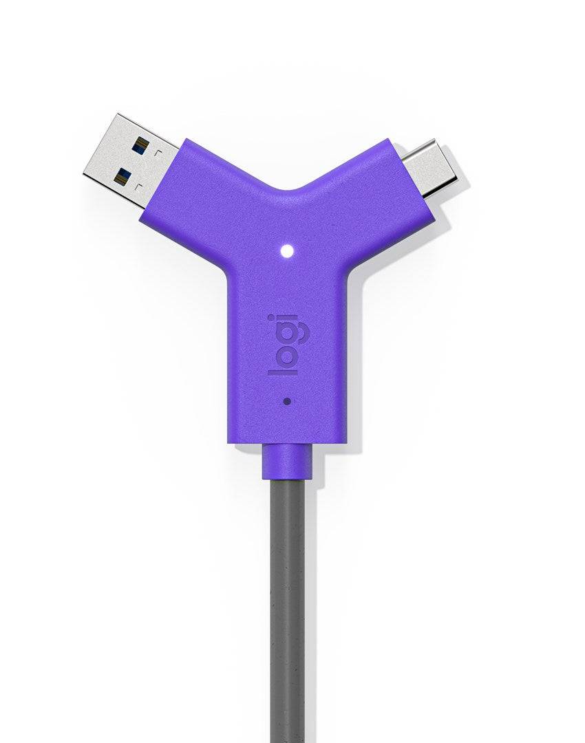 Logitech Swytch Hub - 2 x HDMI + 1 x SuperSpeed USB + 2 x USB-C - Desktop-0