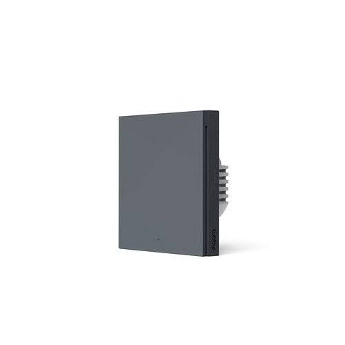 Aqara Slimme Wand Schakelaar H1 Met Neutraal Enkel Rocker Grijs HomeKit (WS-EUK03-G)-0