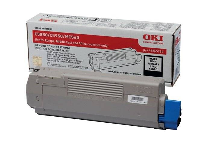 OKI Toner 43865724 Zwart voor C5850/ C5950 - Ongeveer 8.000 Pagina's-3