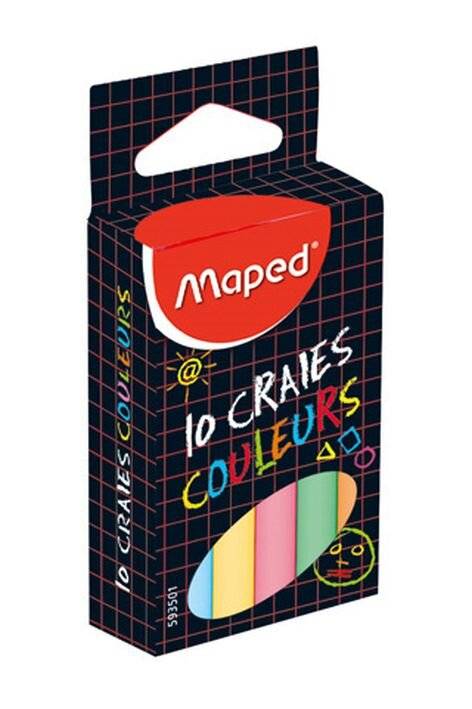 Maped 3154145935011 Maped - Schoolbordkrijt color'peps set 10st assorti-2