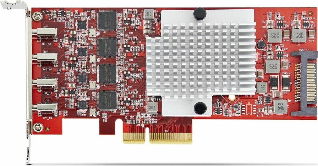 StarTech.com 4-Port USB Type-C PCIe Kaart - USB-C 10Gb - 4x Controllers - TAA - P10Q4C-USB-CARD-LP-0