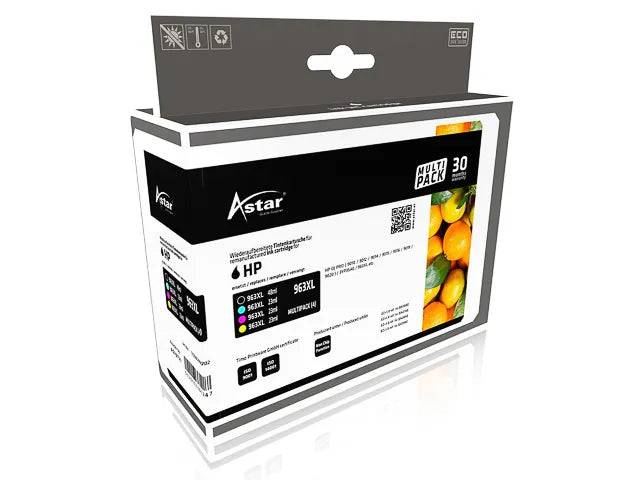 AS70721 ASTAR HP OJ PRO9010 Inkt (4) CMYK - 3YP35AE/ HP963XL (AS70721) 1x2000+3x1600-0