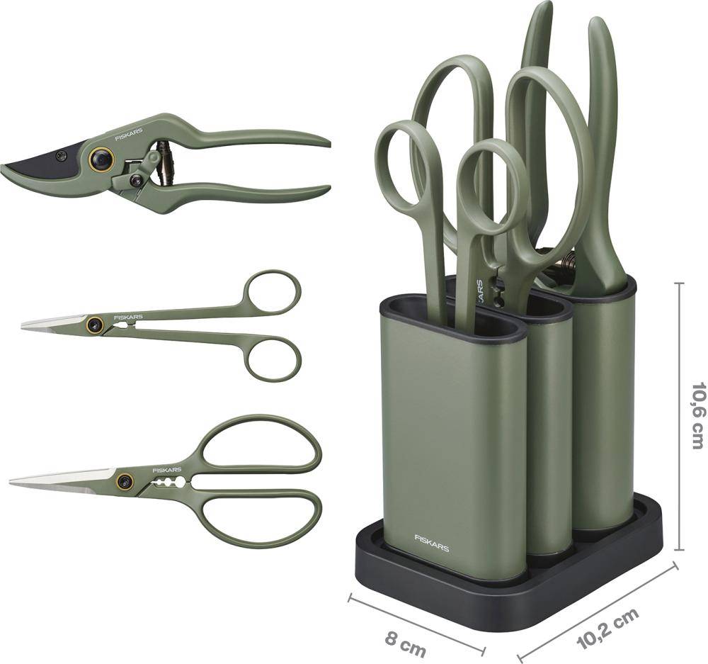 Fiskars Plant Care Set 3-delig Hoog-Koolstof Stalen Bladen-2