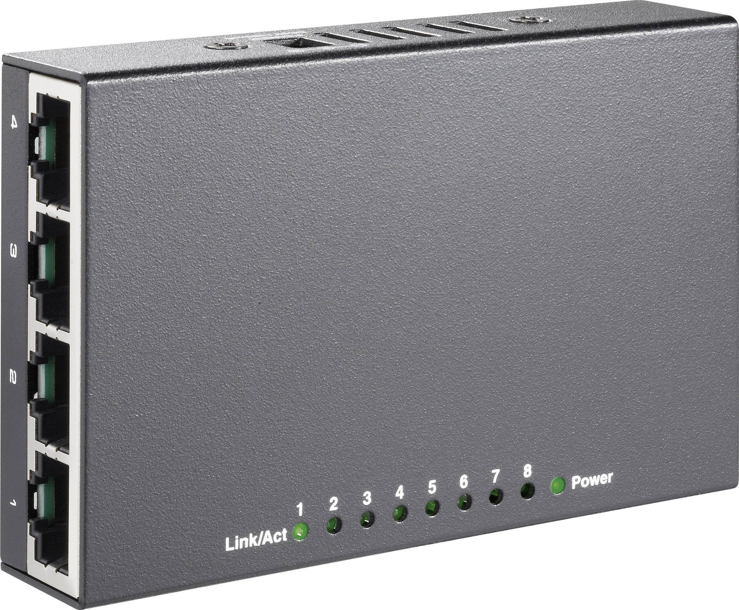 mini mit Netwerk switch RJ45 8 poorten 100 MBit/s