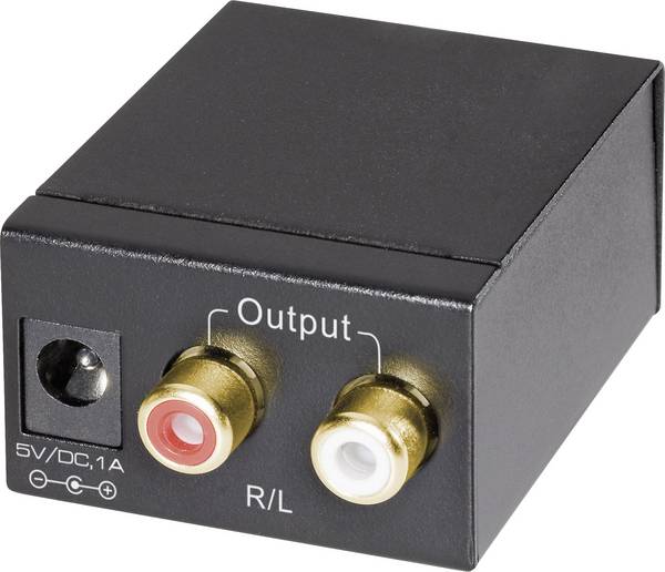 AV Converter [Toslink, Digitale cinch - Cinch]  SpeaKa Professional SP-DAC-TKC