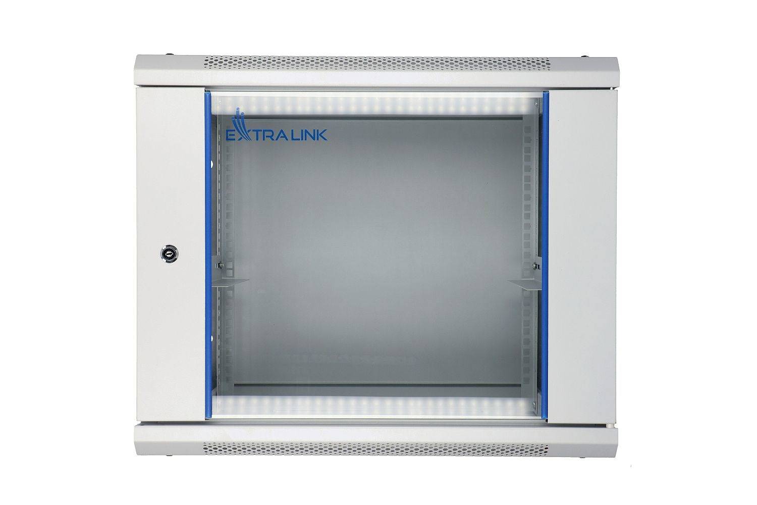 Extralink Rackmountkast 9U 600 x 450 Grijs Wandgemonteerd-0