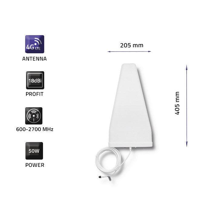 Qoltec 57021 4 g LTE Antenne 18 dBi Buiten-3
