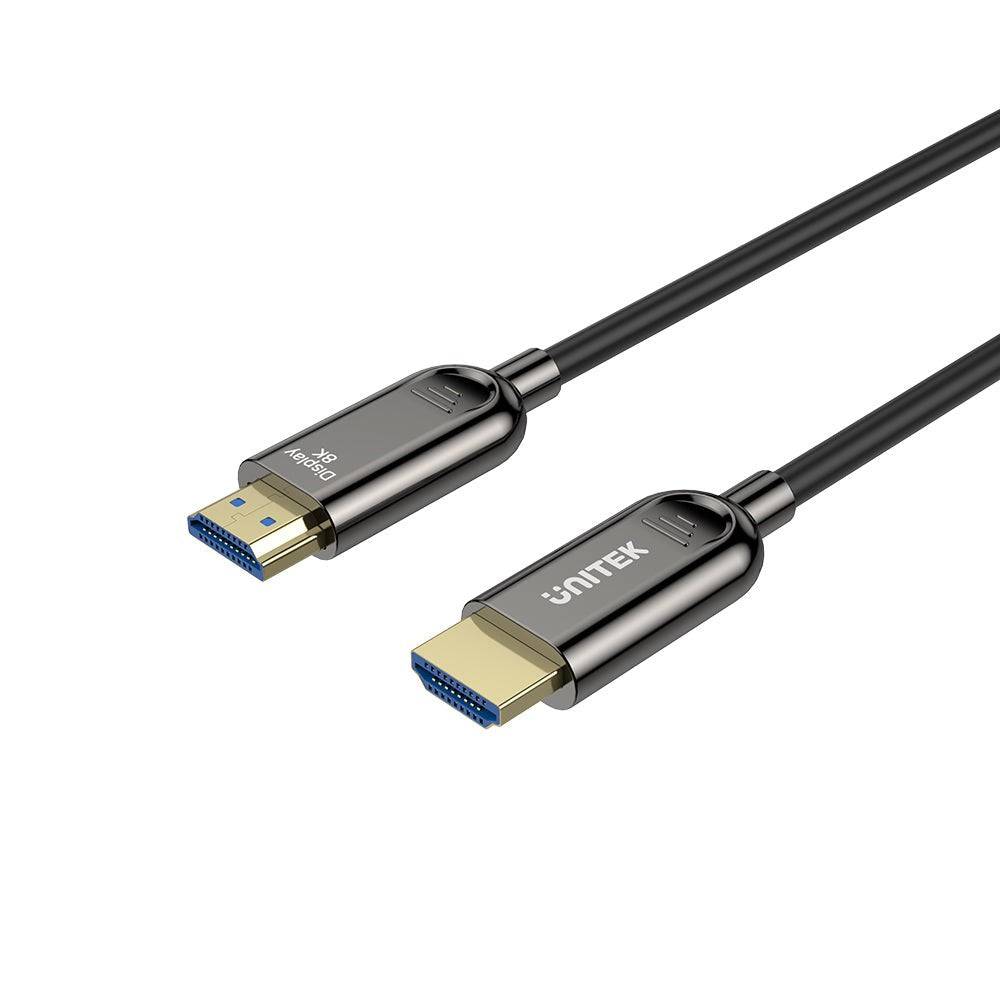 UNITEK HDMI Kabel 50 m Type A Mannelijk Zwart 2.1 48 Gbit/s 7.1 Audio-0
