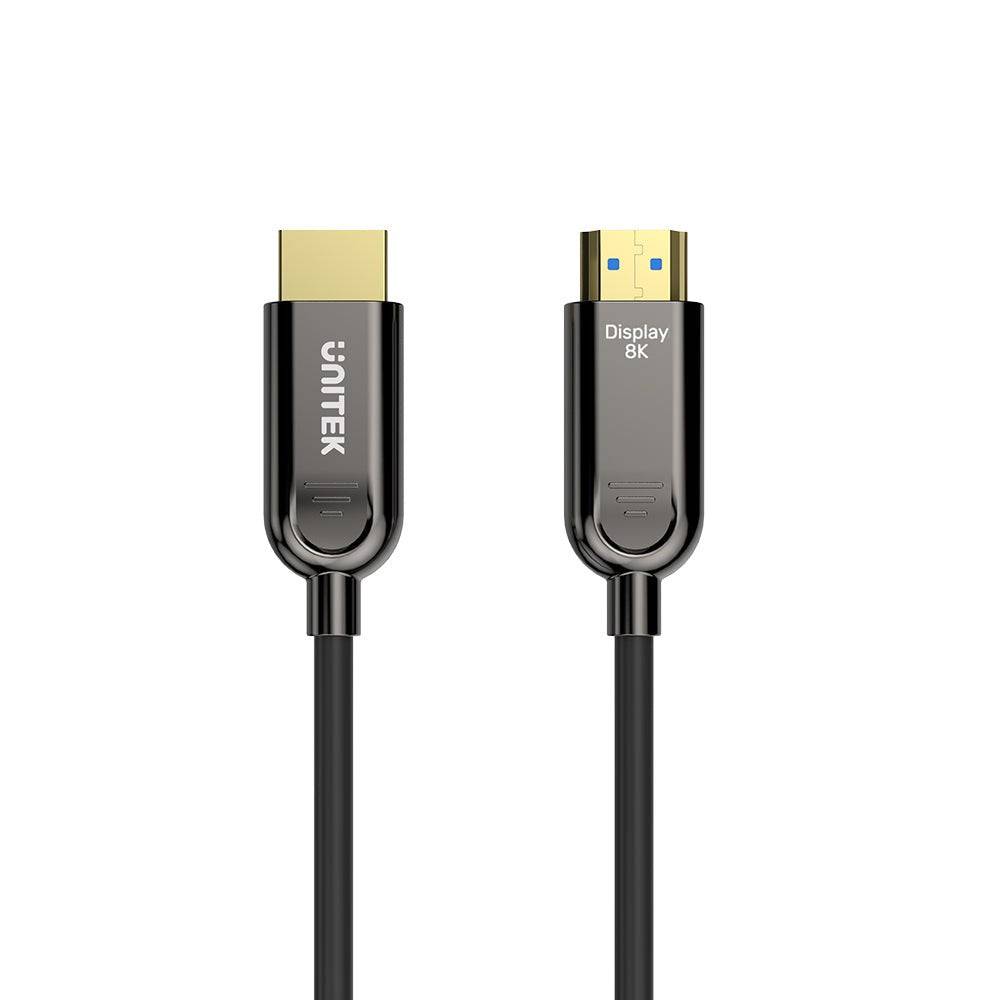 UNITEK HDMI Kabel 50 m Type A Mannelijk Zwart 2.1 48 Gbit/s 7.1 Audio-1