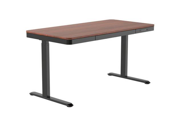 Activejet Bureau met Elektrische Hoogteverstelling 140 x 70 ET119W-C Zwart/Walnoot