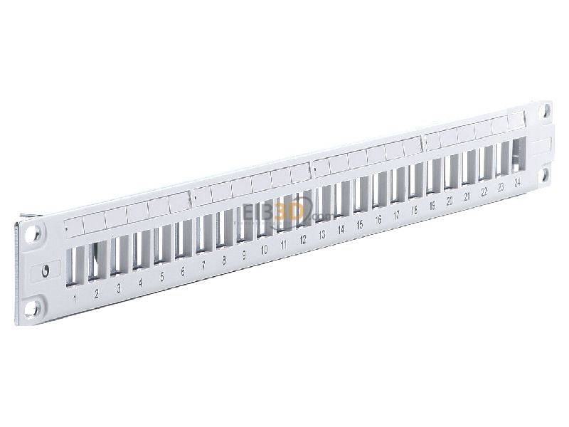 AMP 2153437-2 24-poorts Patch Panel Grijs RAL7035 voor SL Jack Onbevolkt (0-2153437-2)-3