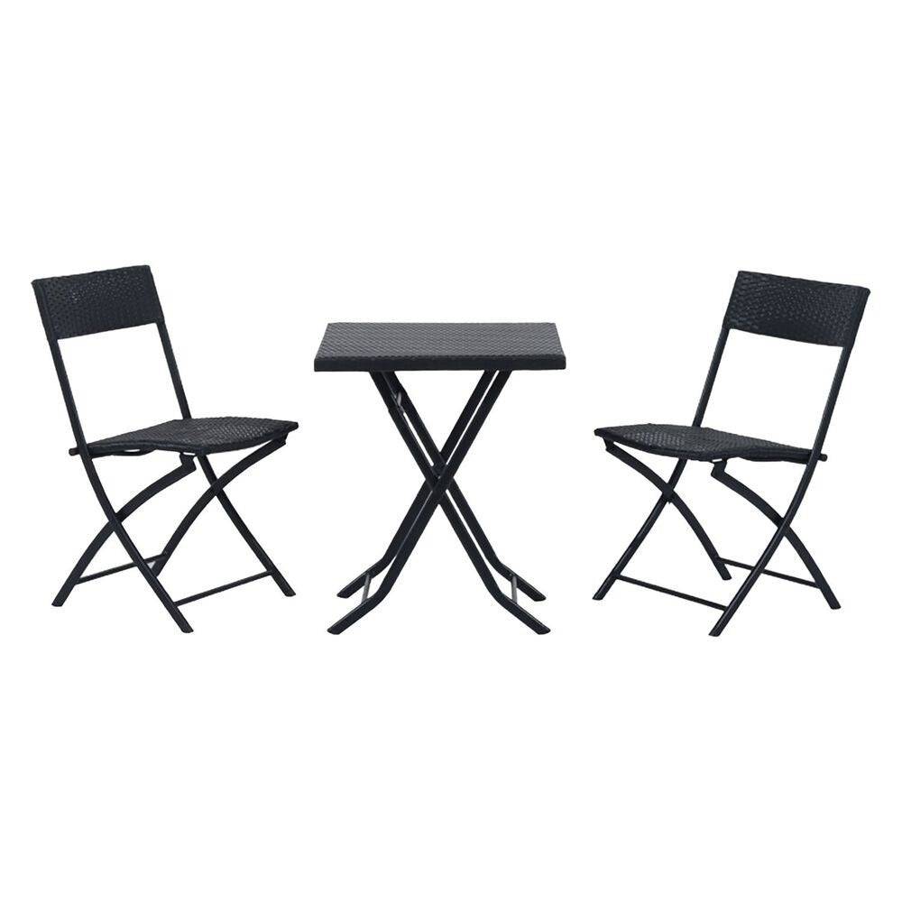Tuinmeubelset Black Forest - 2 Vouwstoelen en Tafel-0