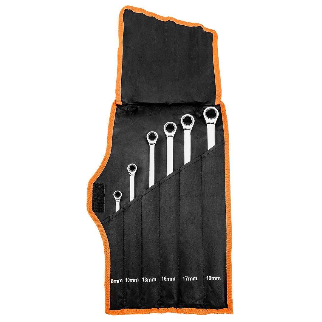 NEO Tools 09-370 Lange Ratel Ringsleutelset 6 Stuks-0