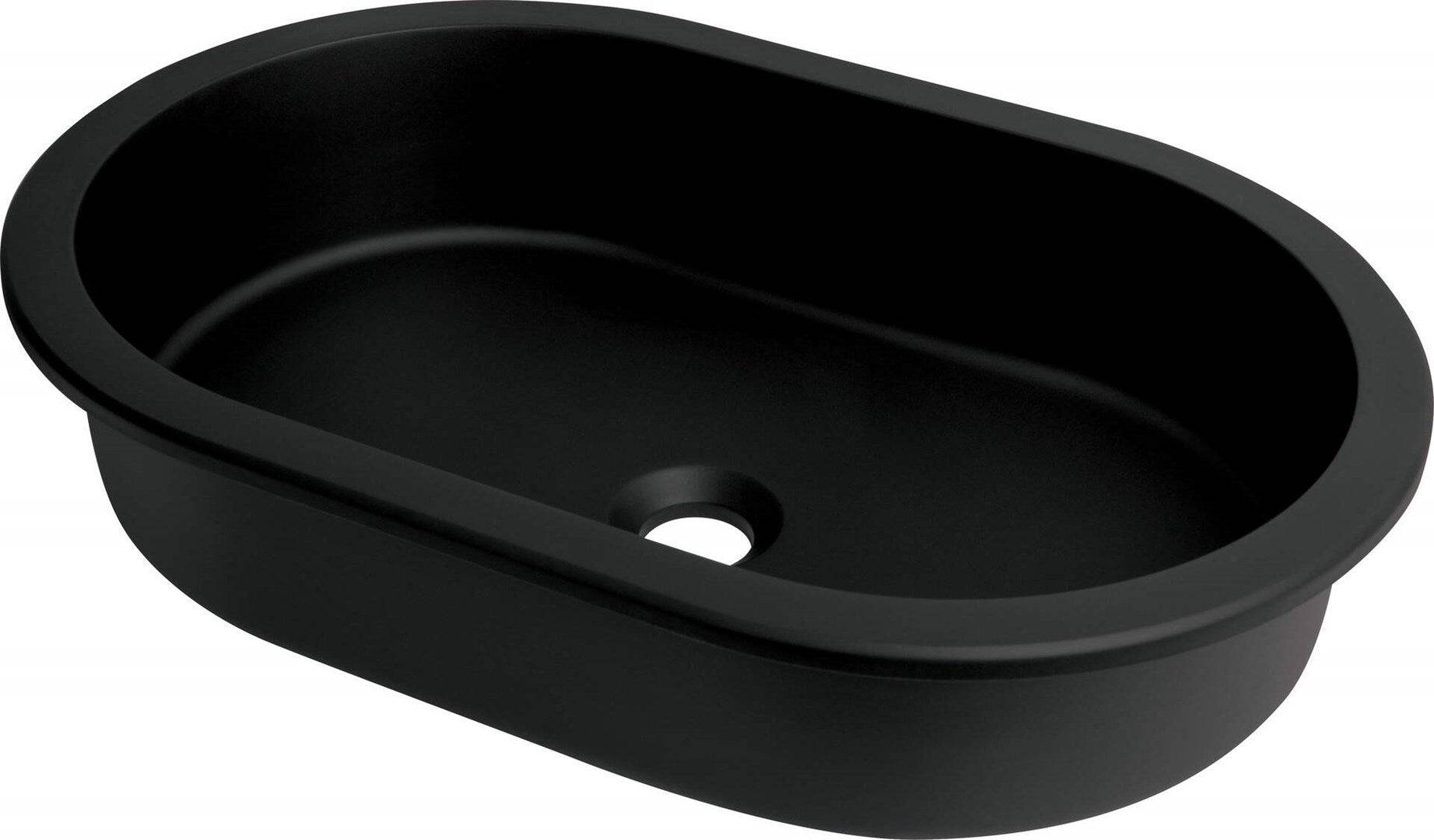 Deante Granieten Onderbouwwastafel 390 x 588 mm Nero-0