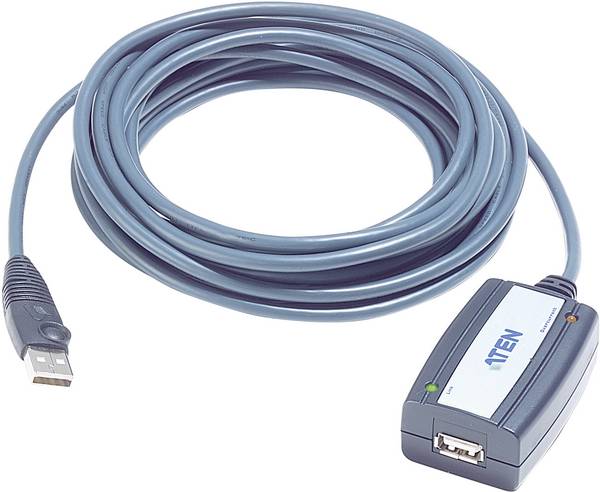 ATEN UE250-AT USB-kabel  USB 2.0 USB-A stekker, USB-A bus 5.00 m Zwart
