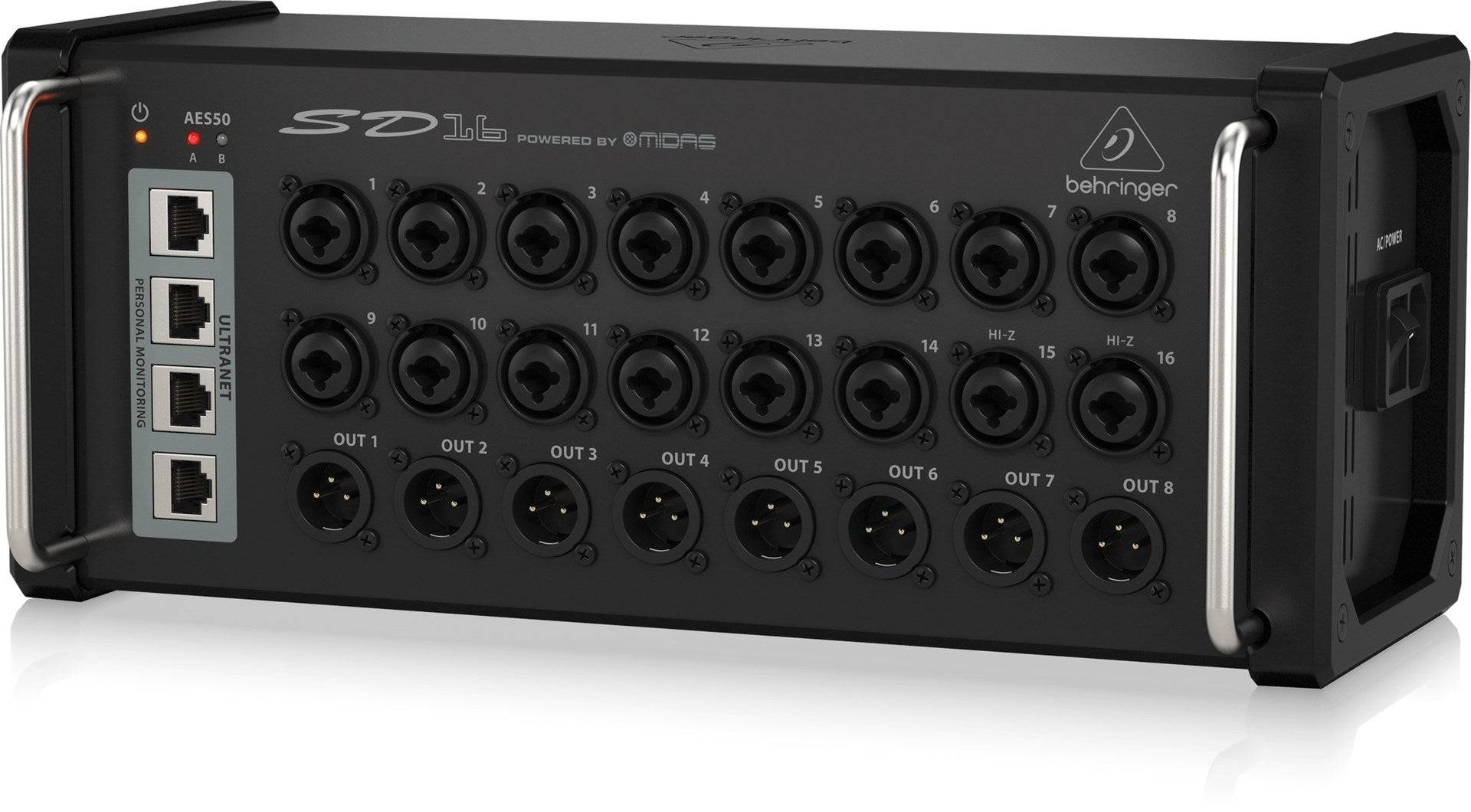 Behringer SD16 Stagebox met 16 MIDAS microfoonvoorversterkers en 8 XLR-uitgangen-2