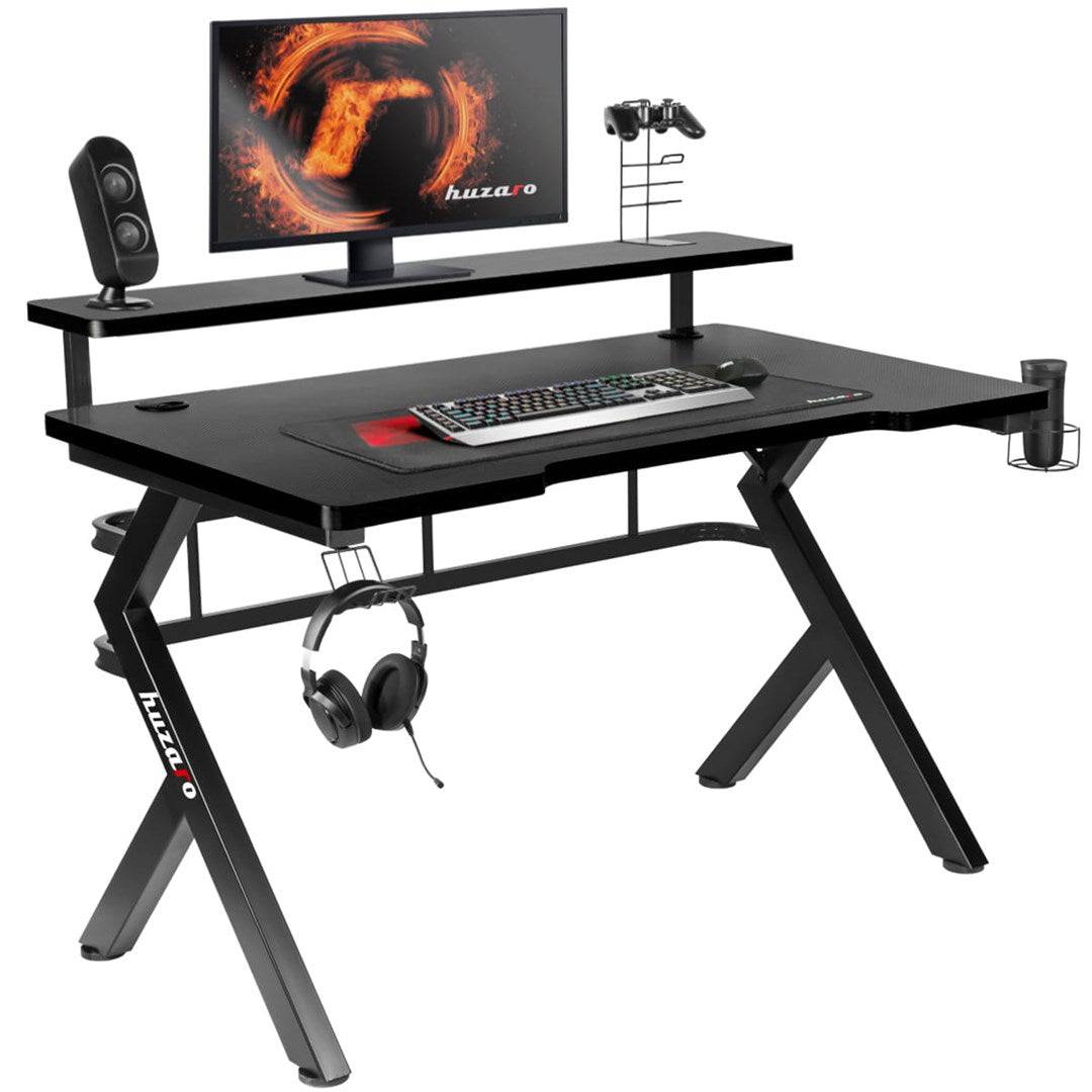Huzaro Hero 5.0 Computerbureau Zwart - Carbonvezel, Ergonomisch Ontwerp-3
