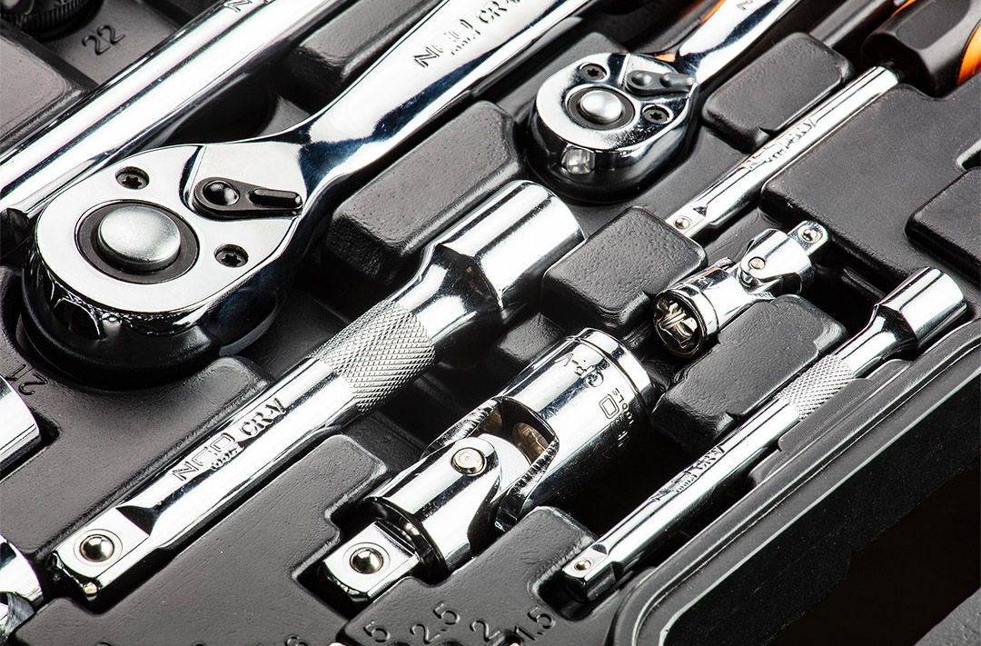 Steeksleutelset 1/4" 1/2" 77 stuks CrV voor Diverse Maten-1