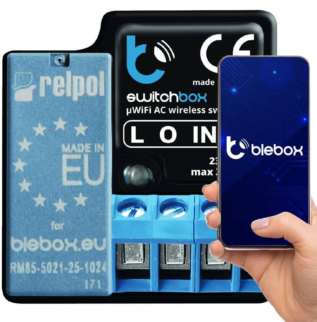 BLEBOX Switchbox V3 - 230V Aardlekschakelaar met Energiemeting-1