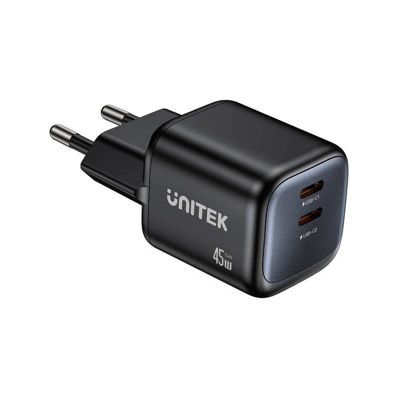 2x GAN 45W Netlader 2x USB-C PD QC-0