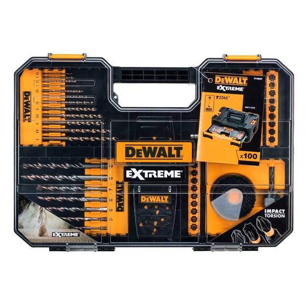 DeWalt Extreme 100-delige Gemengde Boorset 100pcs