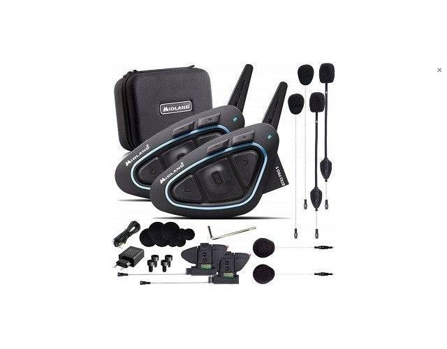 Midland BTX2 PRO S LR-TWIN Motorfiets Intercom Lange Bereik Bluetooth 4.2-0