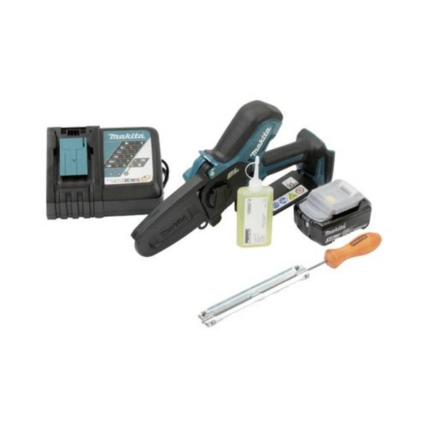 Makita Accu Kettingzaag - 100 mm zaagblad - Inclusief accu en oplader (DUC101RF01)