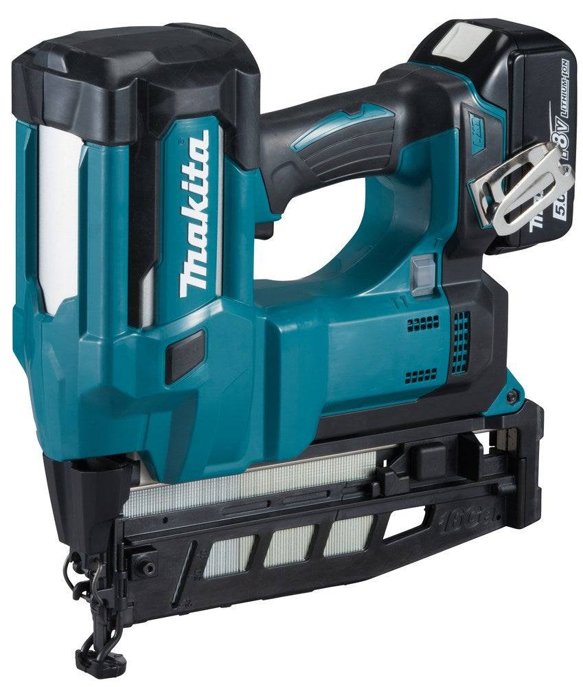 Makita DBN600RTJ Nagel-/Lijmpistool 18V met 2x5,0Ah Batterijen-0