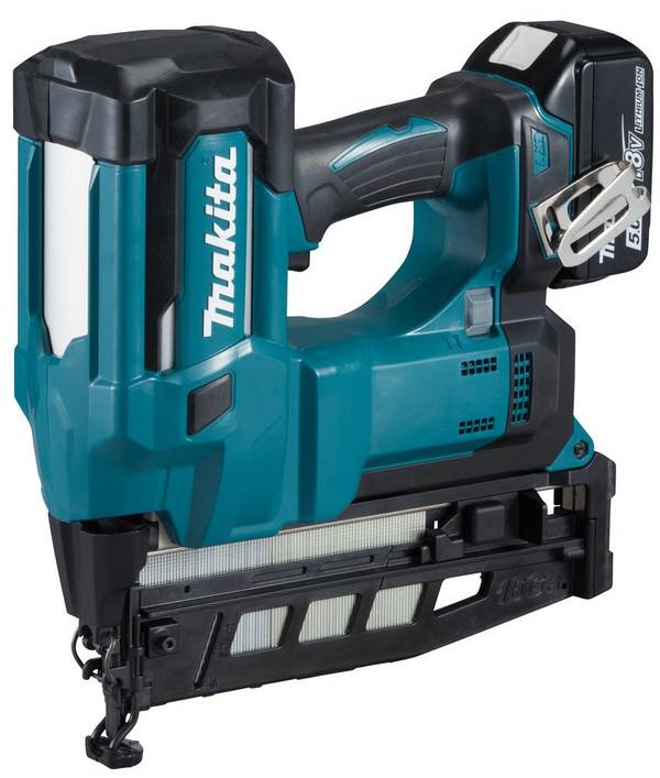 Makita DBN600RTJ Nagel-/Lijmpistool 18V met 2x5,0Ah Batterijen