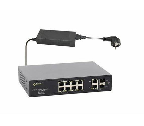 SFG108 12-poorts Industrieel PoE Switch-0