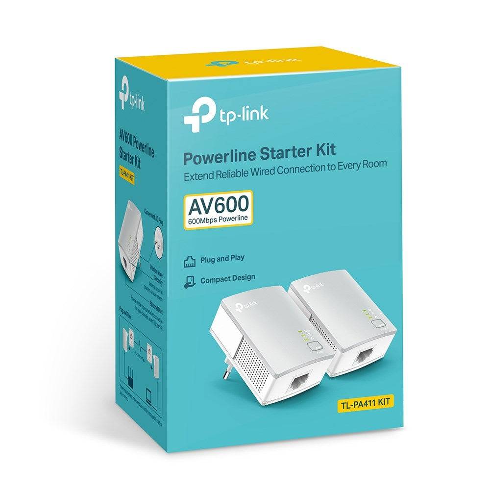TP-Link PA411KIT 500 Mbps Powerline Adapter Starter Kit Wit 2 stuks-3