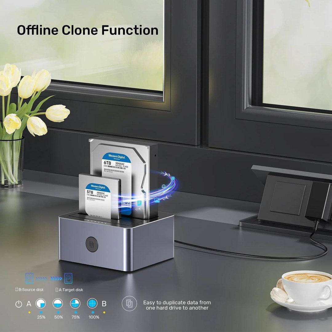 UNITEK Cloning Station 2x SATA III USB 3.1 Dockingstation-4