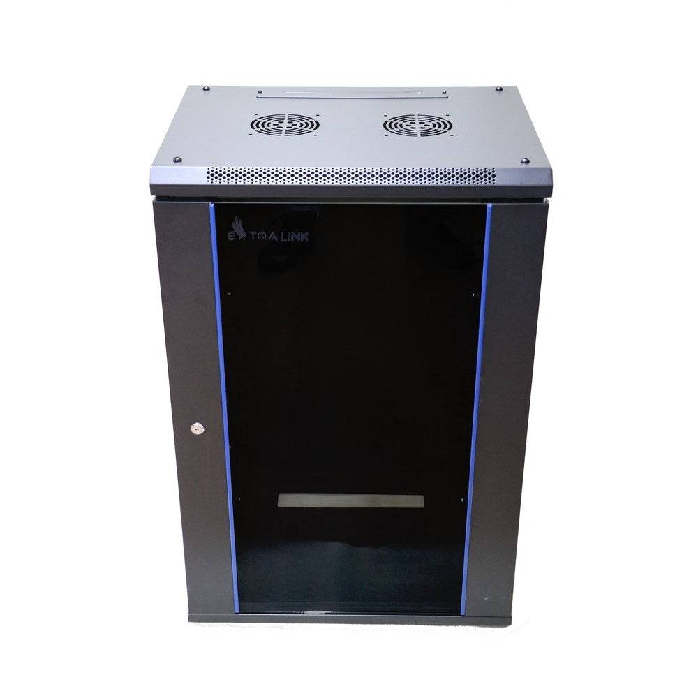 Extralink Rackmount Kast 18U 600 x 450 Zwart Wandgemonteerd-0