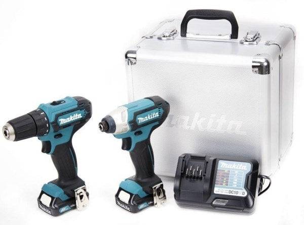 Makita 12V Combo Gereedschapsset (DF333D + TD110D) met Accu's CLX224X-1