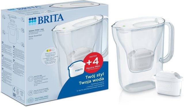 BRITA Style Essential+4 MAXTRA PRO Waterfilterkan Wit-0
