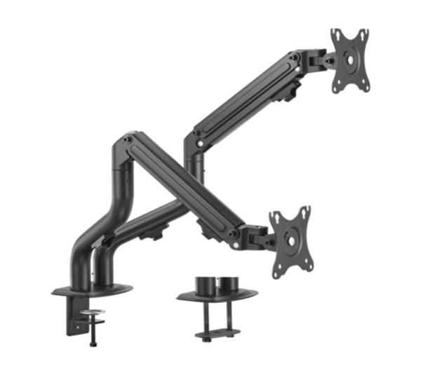 Gembird MA-DA2-02 Verstelbare Duo-monitor Desk Mount Arm - 17" tot 32" tot 8 kg voor 2 schermen