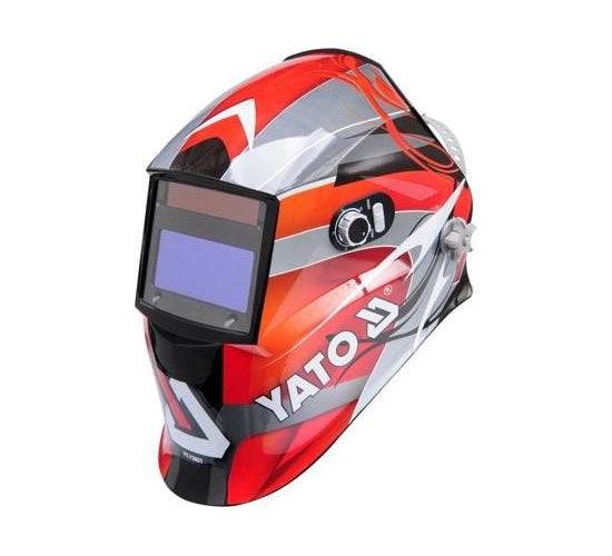 Yato Lashelm YT-73921 Automatische Verduisteringshelm Zwart/Rood Zilver-0
