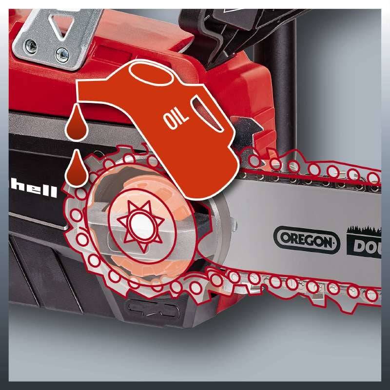 Einhell GE-LC 18/25-1 Li Accu Kettingzaag 18V Zwart/Rood-3