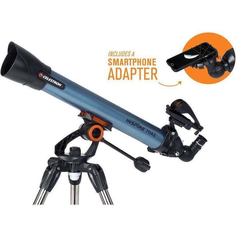Celestron Inspire 70AZ Refractor Telescoop 35x Zwart/Blauw-3
