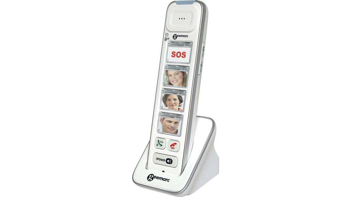 Geemarc PhotoDECT 295 Extra Handset met Foto Knoppen, Wit (PhotoDECT 295)-0
