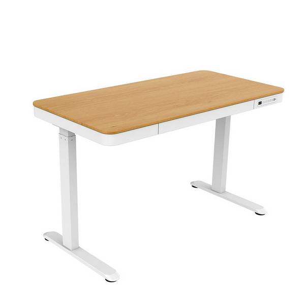 Activejet Bureau ET119S Elektrisch Hoogteverstelbaar Wit/Eik 120x60