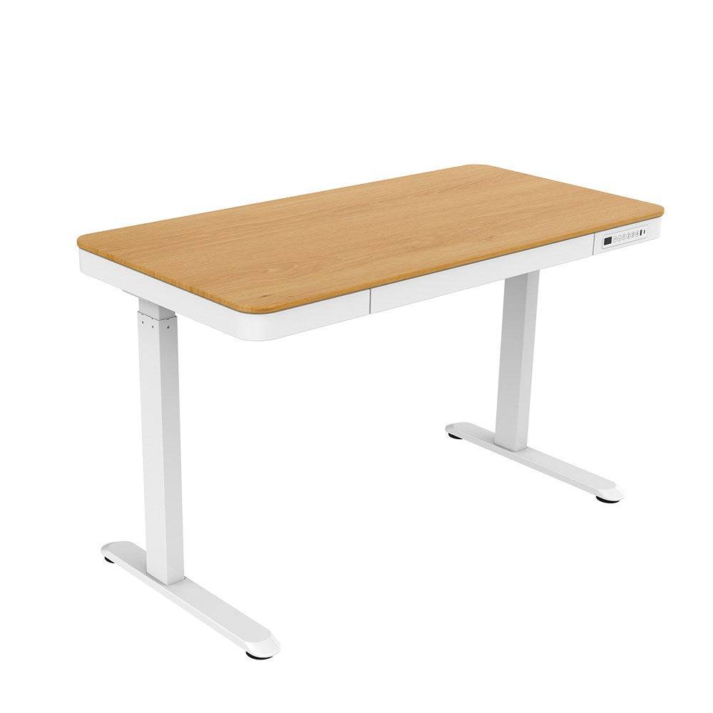 Activejet Bureau ET119S Elektrisch Hoogteverstelbaar Wit/Eik 120x60-0