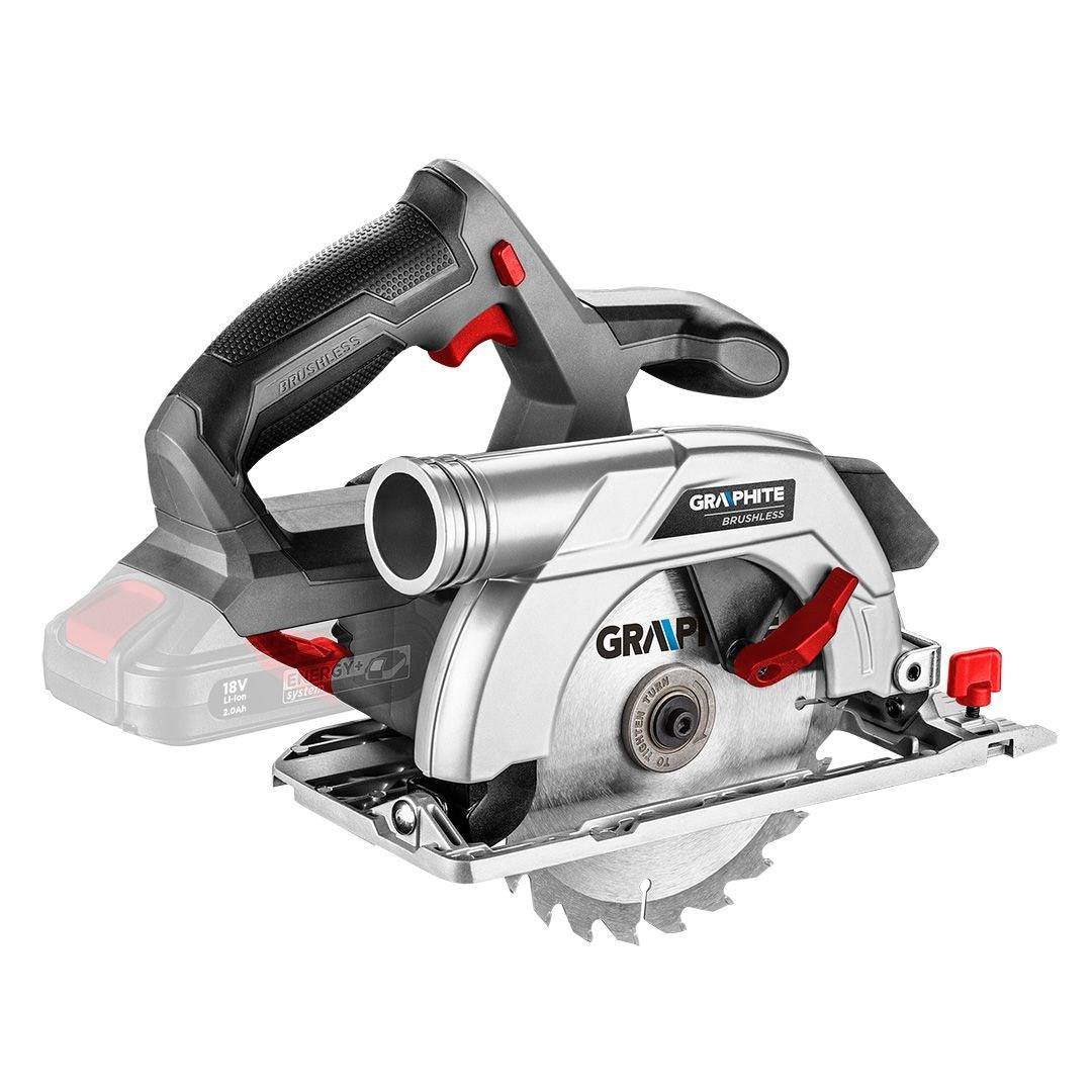 Graphite 58G023 Draagbare Cirkelzaag 16,5 cm Grijs/Rood/Zilver 4200 RPM-0