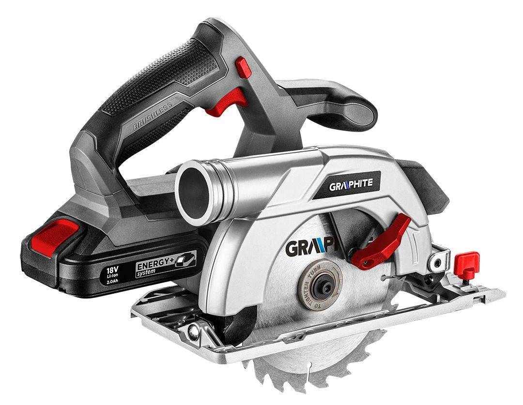 Graphite 58G023 Draagbare Cirkelzaag 16,5 cm Grijs/Rood/Zilver 4200 RPM-1