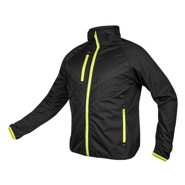 MIX&MATCH Softshell Jas Zwart en Geel Maat XL