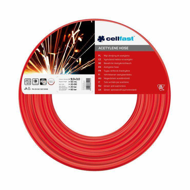 CELLFAST Acetyleenslang 9 x 3 mm 50 m-0