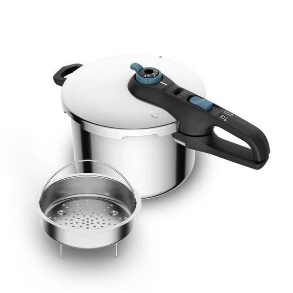 TEFAL SECURE TRENDY Snelkookpan 6 L + RVS Mand