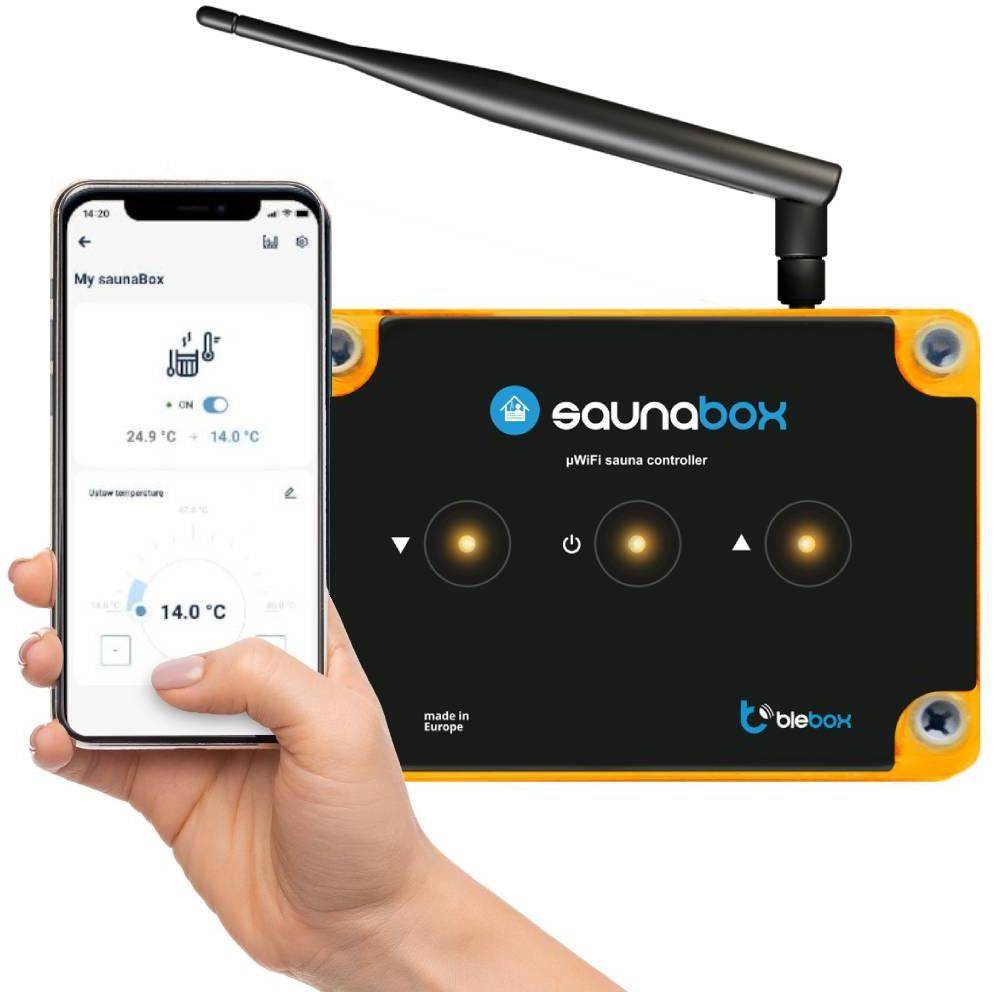 BLEBOX saunaBox PRO I/O-module WiFi Sauna Controller 230V 11kW SN-BX-SAUNABOX-PRO-0