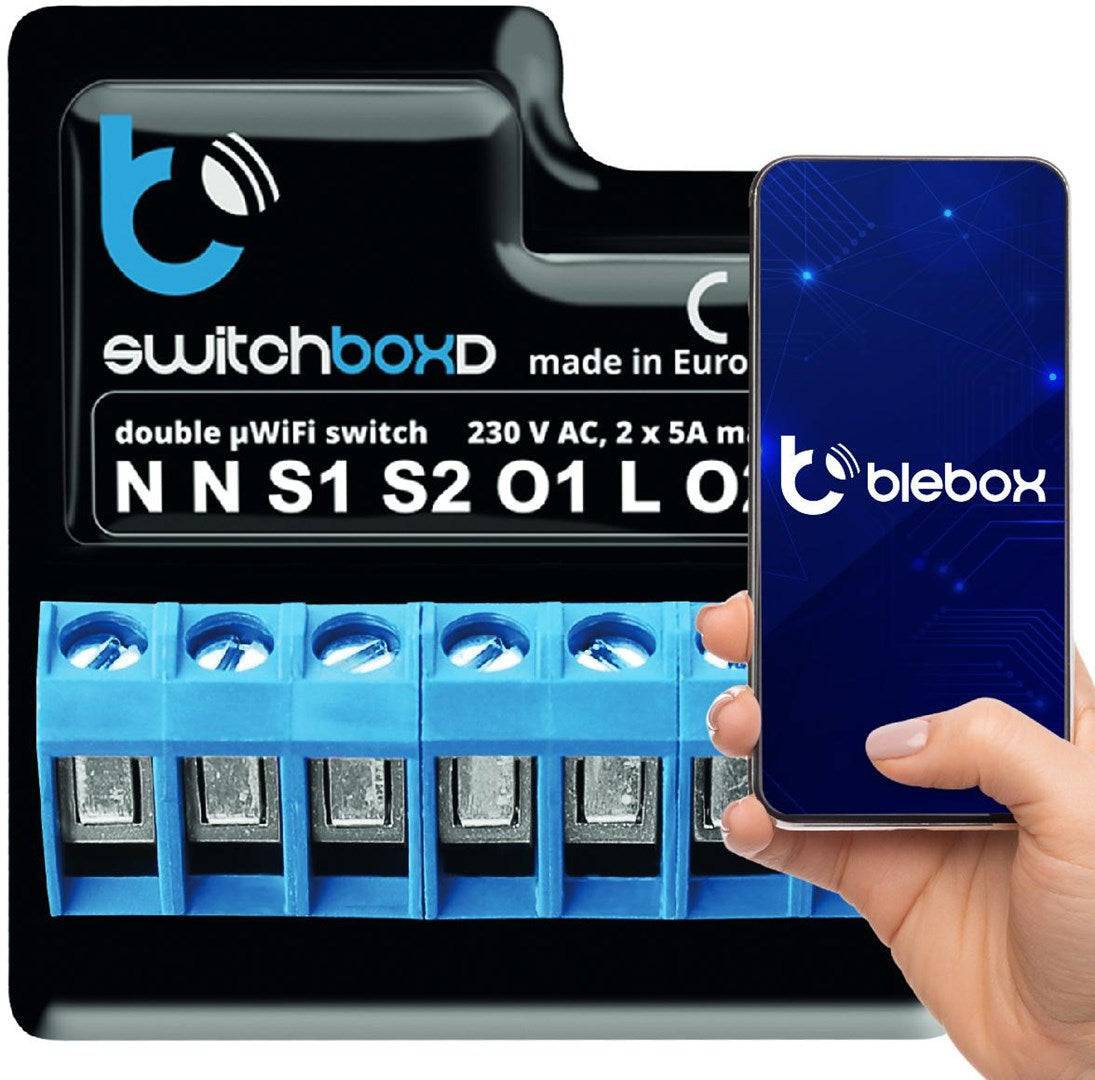 BLEBOX SwitchboxD Dubbele Circuitonderbreker 230V-1